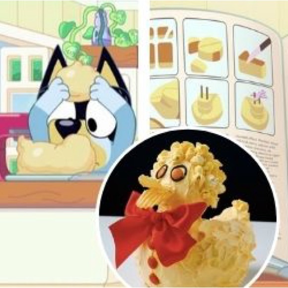 Bluey duck cake recipe Vintage Australian Women's Weekly Children's Birthday 80s - Picture 6 of 11